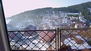 Switzerland Escort Slut Arrives in Hotel for Rough Fuck and Deep Blowjob