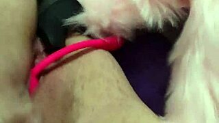 chubby fox takes double penetration from two studs