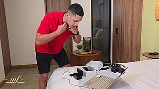 My Stepson Catches Me Masturbating with His Microphones Then Fucks My Big Tits Big Ass Pussy Creampie - Monique Fuentes Max Betancur