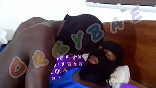 Bitches from the club team up on bar man for wild 3some squirting!