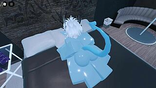 dare to battle my blue demon roblox form?