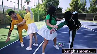 two milfs in tennis uniforms? game on turns into our hot ass-pounding foursome!