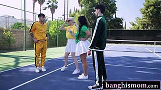 two milfs in tennis uniforms? game on turns into our hot ass-pounding foursome!