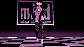 mmd hentai features A DARK SEXY GIRL swaying her hips in a hypnotic erotic dance