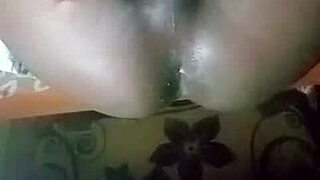hey check out horny shemale sexyjayla254 stroking that big dick till she cums!