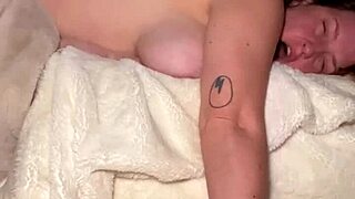Avril's Shower Pronebone Ends in Hairy Creampie