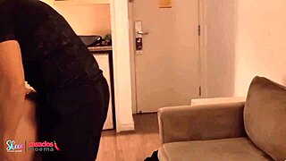 married couple celebrates wedding anniversary with young trainer at hotel 😏💦 cuckold fun