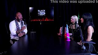 Nath Wolowski shows ass toys chest tattoo sheer