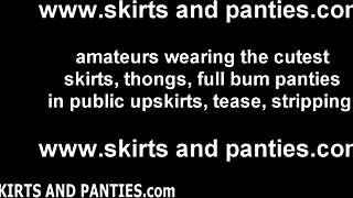 I get off on strangers spotting my panties outdoors!