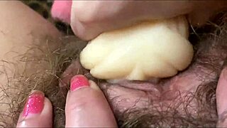 Watch her big clit throb and pulse up close during intense orgasm