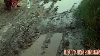 Desi Girl Rides Boyfriend's Cock Outdoor in Passionate Missionary