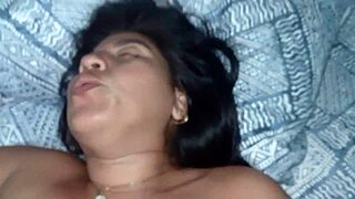 Chubby Ebony Couple's Intense Home Pounding Session