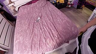 i feel so angry i must spank this sexy maid's big ass hard for breaking my chandelier