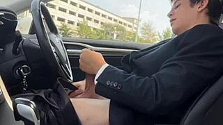 Man Describes Stroking His Massive Monster Cock in Parked Car