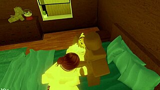 Robloxian BBC Dominates Two Snowbunnies Deep in Bed