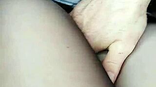 mala flashes her pussy publicly from the car all naked and horny
