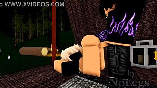 Roblox campers sneak tent sex big cock pounds big ass tits bounce wildly