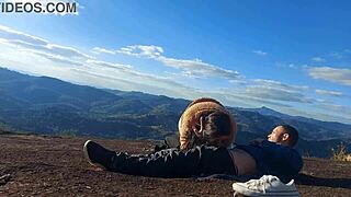 Tour Guide Pounds Married Woman's Huge Ass on Mountain Peak