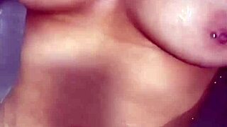 She fingers herself wildly in shower till squirting orgasm hits hard