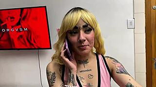 black guy fixes intercom then bareback fucks tight ass