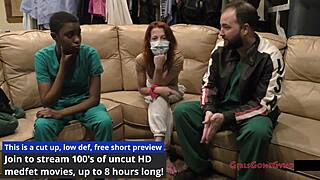 nurse stacy shepard trys on all kinda gloves to find the perfect fit for her ebony patient girlsgonegyno reup