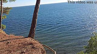 i spot this married bride slut on nudist beach and she drops skirt for my creampie deepthroat