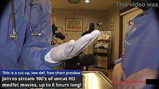 nurse stacy shepard trys on all kinda gloves to find the perfect fit for her ebony patient girlsgonegyno reup