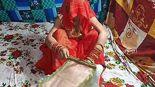 Village Wife's Forbidden Bedroom Fuck with Stepbrother