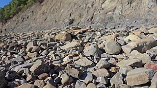 i spot this married bride slut on nudist beach and she drops skirt for my creampie deepthroat