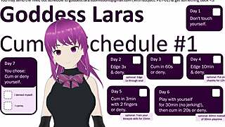 Think You Can Edge 7 Days on My Femdom JOI Cum Schedule Without Exploding?