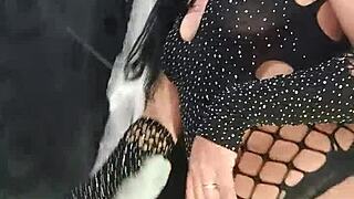 Allisonvega's Curvy Latina Halloween Masturbation in Lingerie