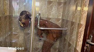 Erotic Bath Turns Naughty with Anal Plug Tease and Ass Shake