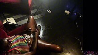 EBONY BBW SLUT WRECKED BY BBC FUCKING SUCKING AND SQUIRTING EVERYWHERE!