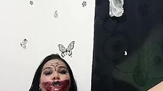 Allisonvega's Curvy Latina Halloween Masturbation in Lingerie