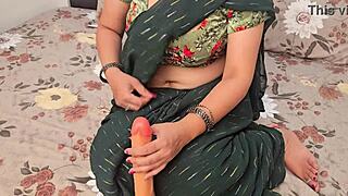 vasna bhabhi stuffs massive 10 inch dildo deep