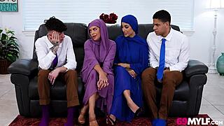 i can't resist my hijab milf mother-in-law's tight pussy anymore