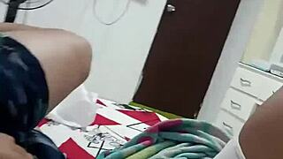 Colombian Pregnant Babe Sucks Cock While Getting Her Natural Tits Oiled Up
