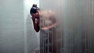 SHOWER SURPRISE - HORNY ROOMMATE BEGS FOR PUSSY LICKING!