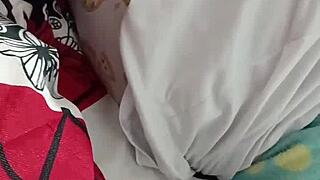 Colombian Pregnant Babe Sucks Cock While Getting Her Natural Tits Oiled Up