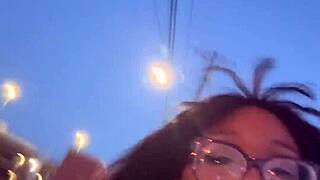 whoa those huge tits bouncing outside almost busted 😱🍈🍈