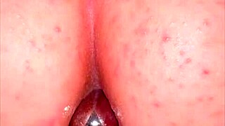 my half cousin yanks pink buttplug from my huge latina ass to fill it with creampie in sheer red
