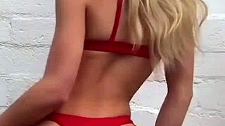 Boutinela Red Bikini Tease Compilation Up Close