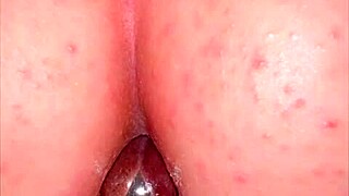 my half cousin yanks pink buttplug from my huge latina ass to fill it with creampie in sheer red