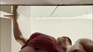 hey wife, you danced too wild at the club - time to punish that muscular body with fingering