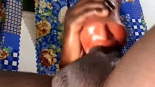 😏 bbc cums hard while pounding that huge sex toy non-stop!