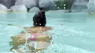 Hot Monika Fox In Pink Bikini Swims Poolside Then Walks Publicly Free