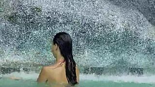 Hot Monika Fox In Pink Bikini Swims Poolside Then Walks Publicly Free