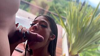 annacherry's sloppiest deepthroat gags and chokes in best pov blowjob compilation 😍💦