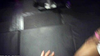 behind scenes glasses brunette gives bj and fucks in wrestling match 📹💦