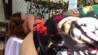 she lied for anal but took full arm in sex doll ass outdoors